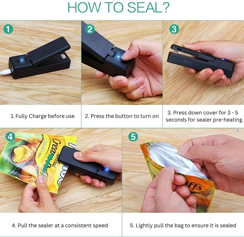 Rechargeable Mini Bag Sealer and Cutter