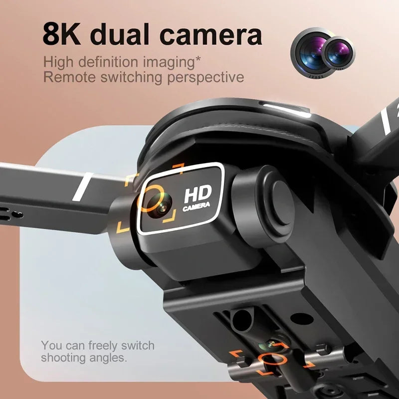 Mini Dual Camera Drone HD 8K GPS