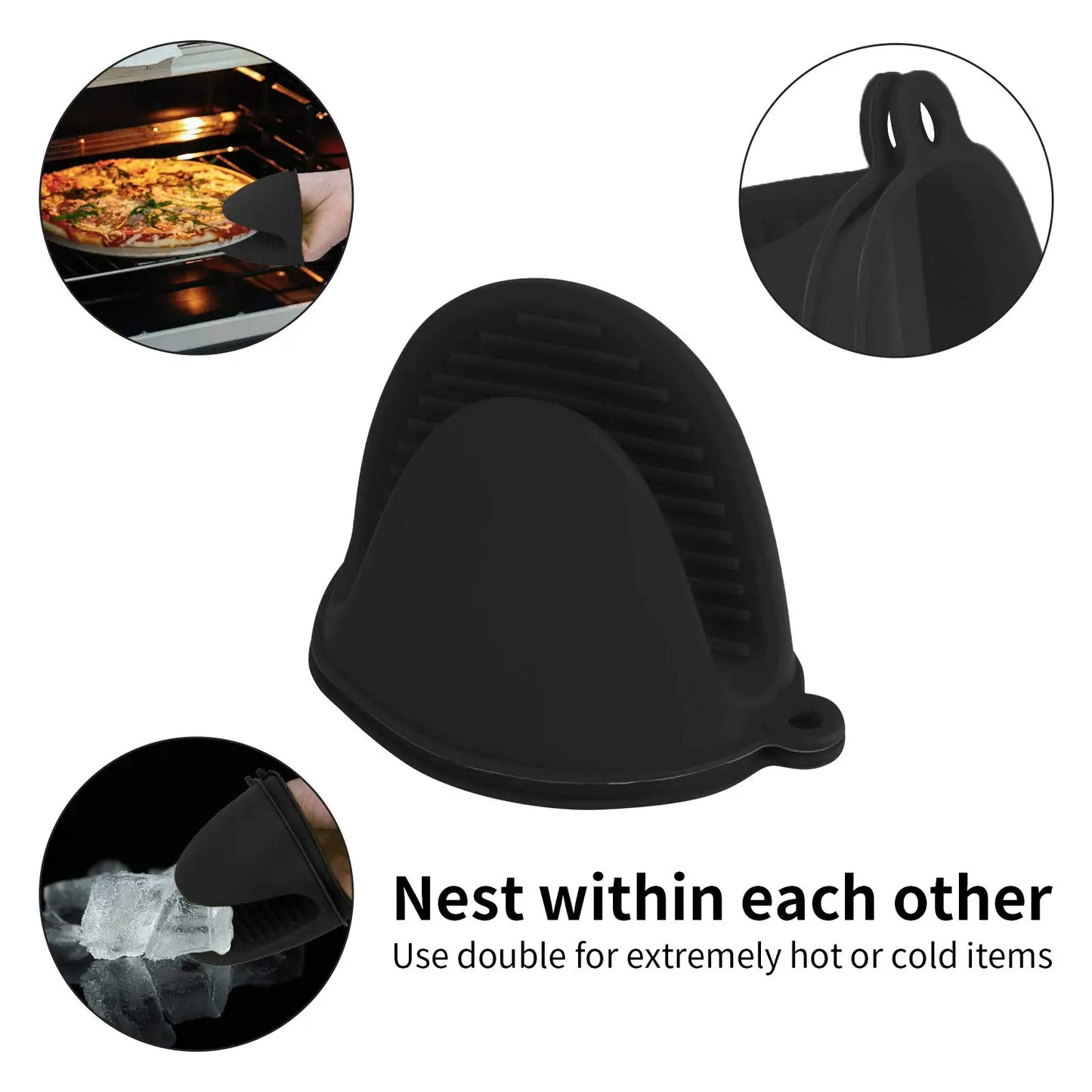 2pcs Silicone Oven Mitts
