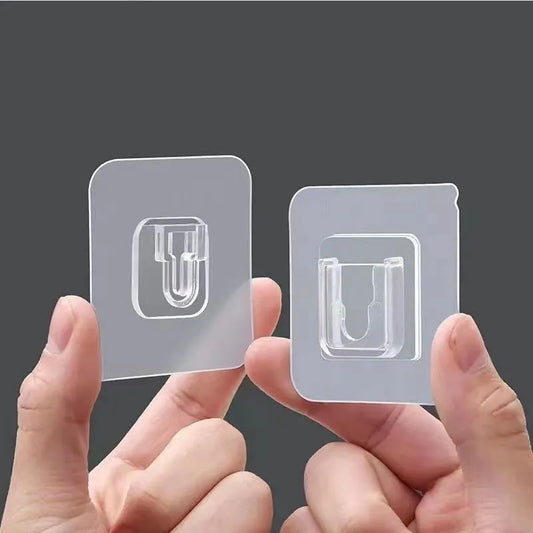 Transparent Double-Sided Adhesive Hooks