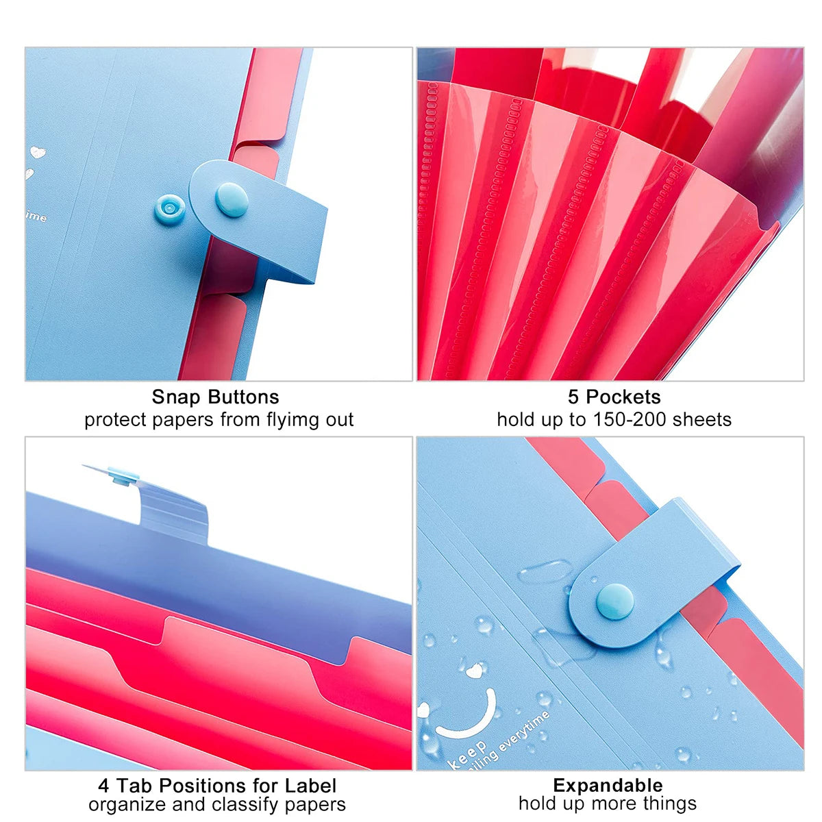 Colourful A4 Multi-Layer Folder