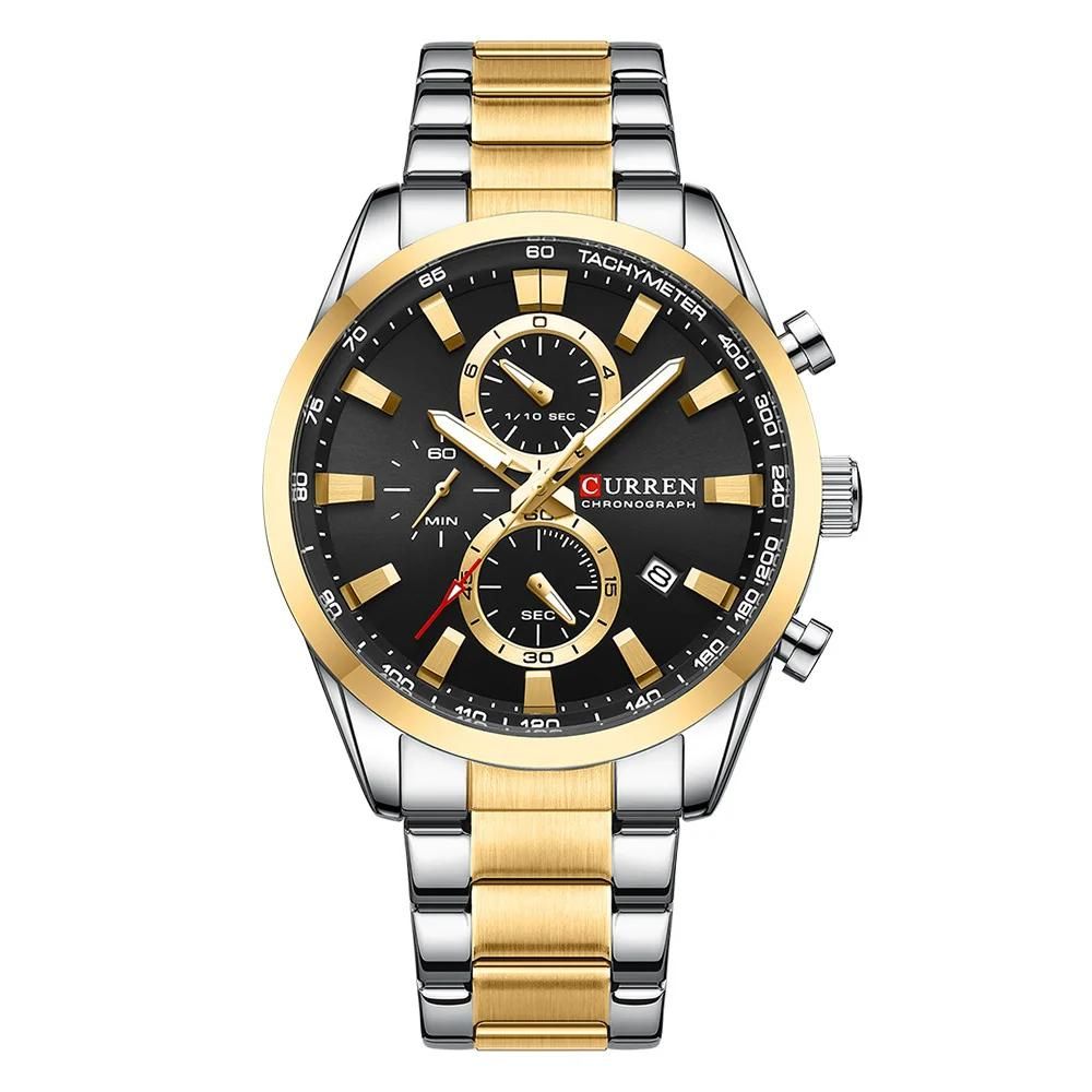 Men's Classic Quartz Gold & Stainless Steel Watch